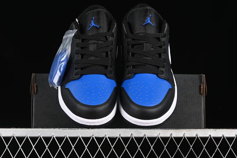 All categories Air Jordan Jordan series basketball shoes Air Jordan 1 Low Air Jordan 1 Low AJ1 Joe 1 black and blue low-top retro basketball shoes 553558-042